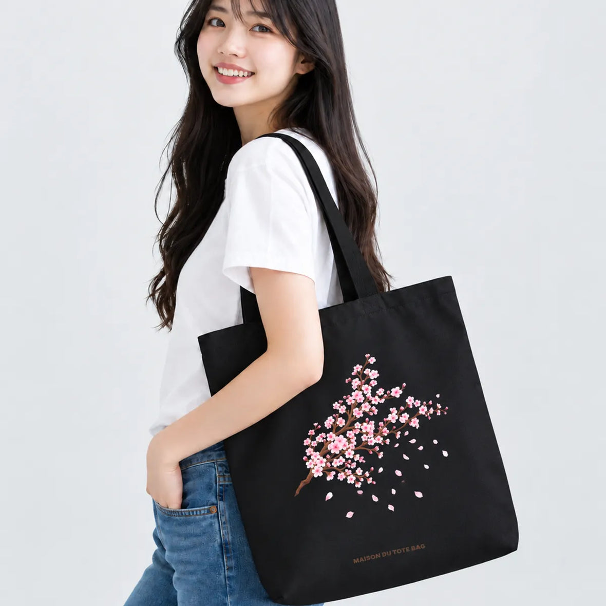 Tote Bag Cerisier du Japon — une pluie de fleurs à emporter