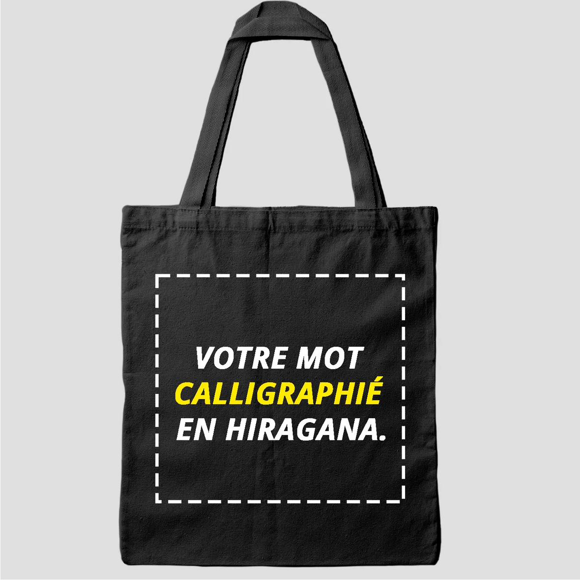 Tote Bag écriture japonais personnalisé