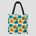 Tote bag fleurs colorées