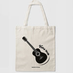 Tote bag guitare personnalisable