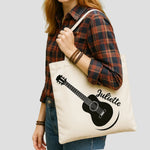 Tote bag guitare à personnaliser avec prénom