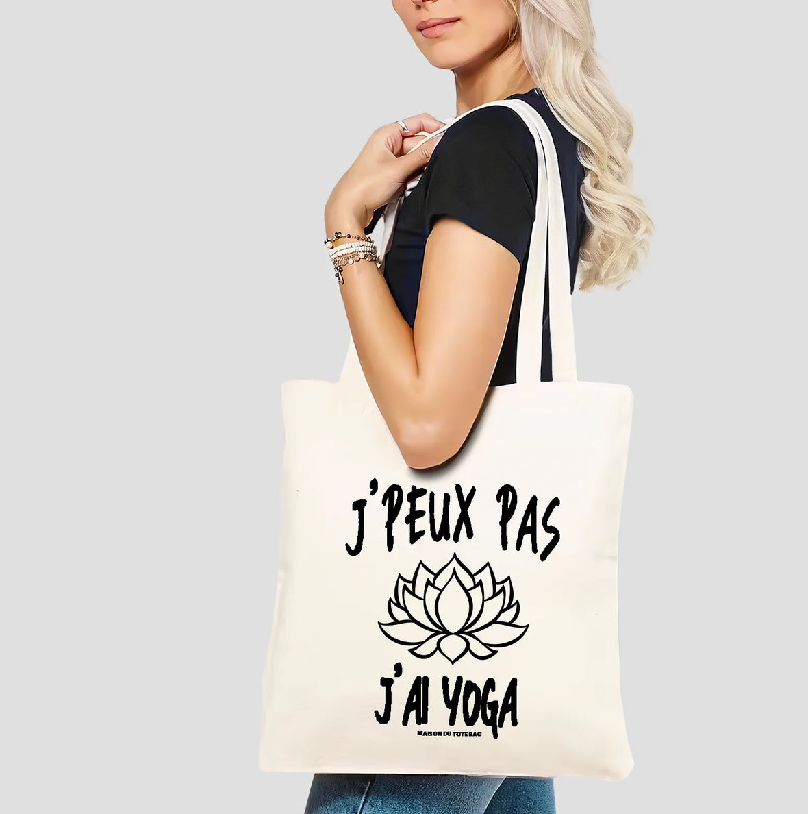 Tote Bag Je Peux Pas J'ai Yoga