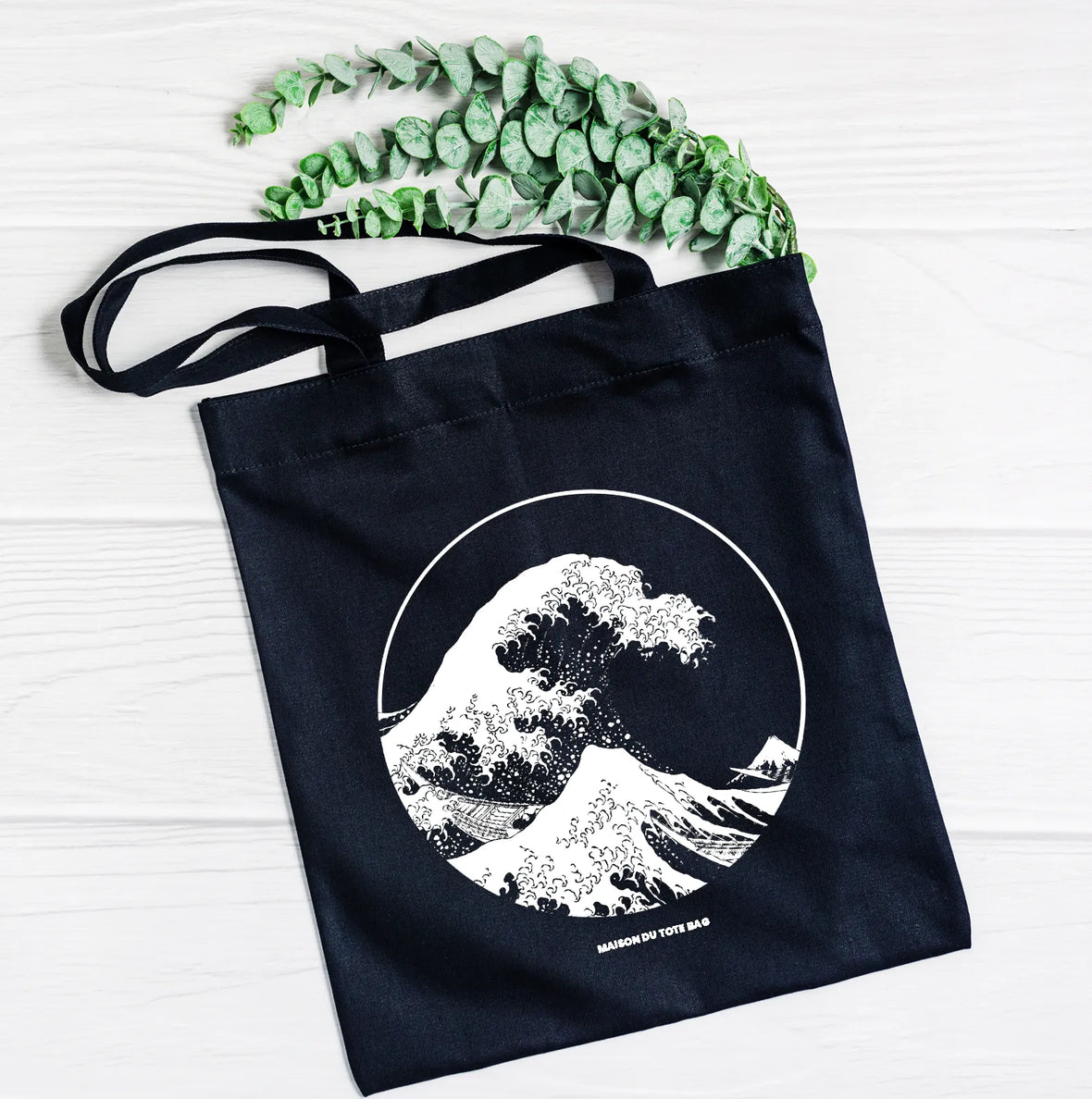 Tote Bag Noir Japon