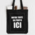 Tote bag noir personnalisable