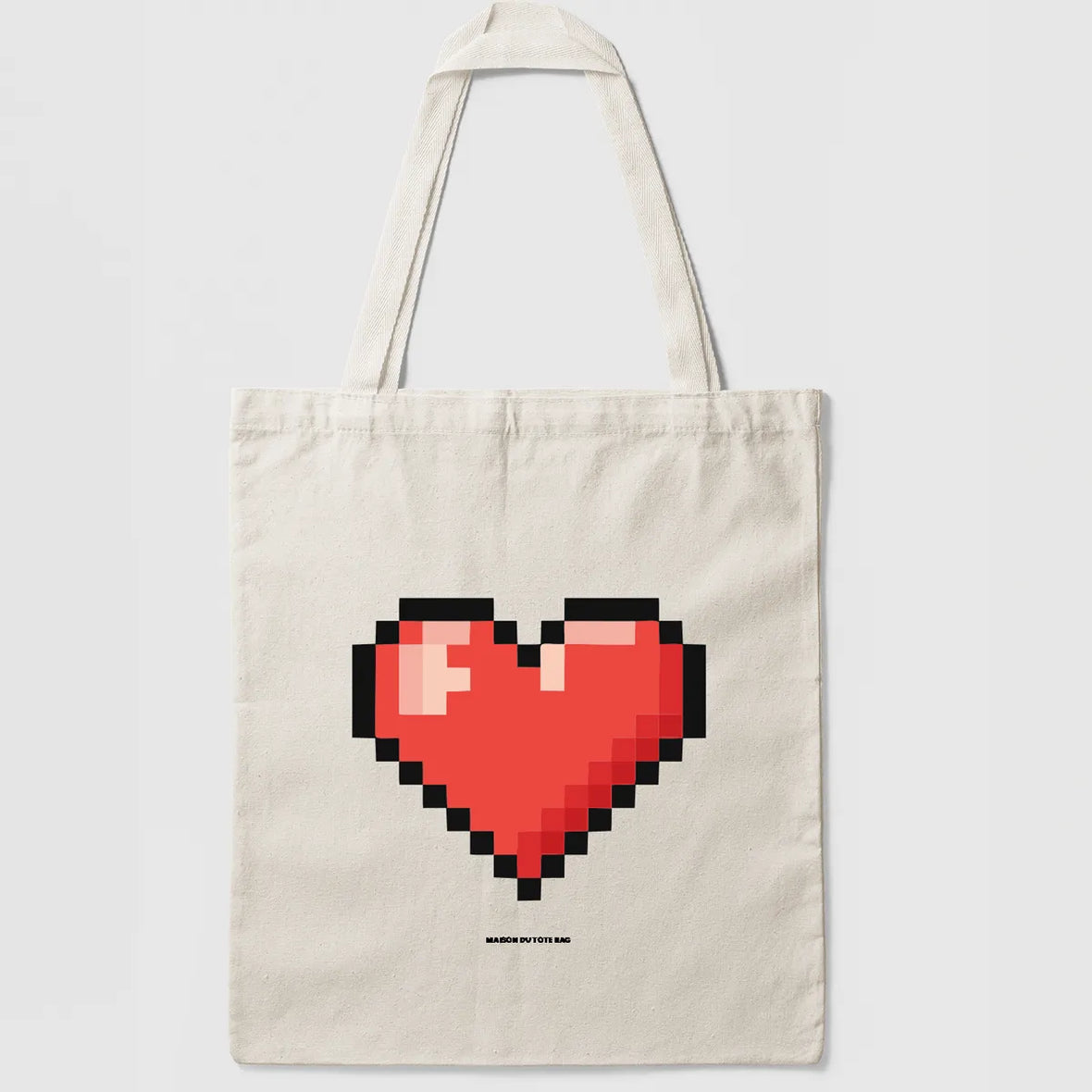 Tote-bag Pixel Coeur