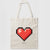 Tote-bag Pixel Coeur