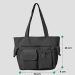 tote bag noir dimensions