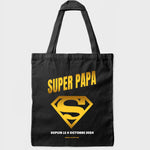 Tote Bag Super Papa exemple personnalisation