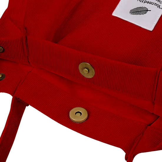 Tote bag velours rouge