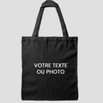 Tote bag personnalisable à l'unité noir