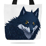 tote bag with wolf