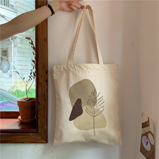 Tote Bag à Motif Feuillage Artistique | Maison du Tote Bag