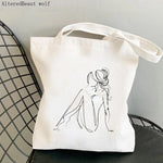 Tote Bag Femme Line Art | Maison du Tote Bag