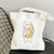 Tote Bag Blanc Chat Adorable | Maison du Tote Bag