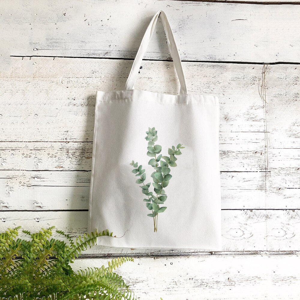 Tote Bag Feuillage Argenté Eucalyptus | Maison du Tote Bag