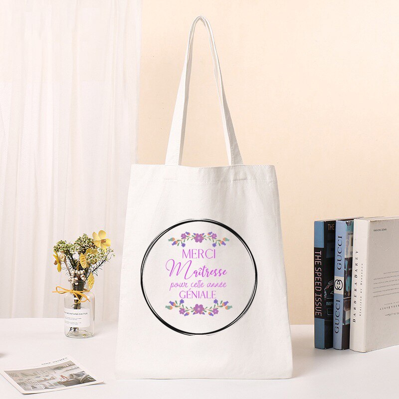 Tote Bag Maitresse Année Géniale | Maison du Tote Bag