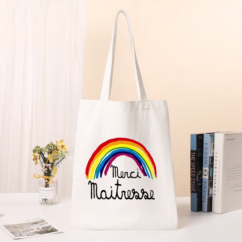 Tote Bag Maitresse Coloré | Maison du Tote Bag