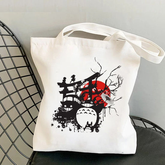 Tote Bag Blanc Totoro | Maison du Tote Bag